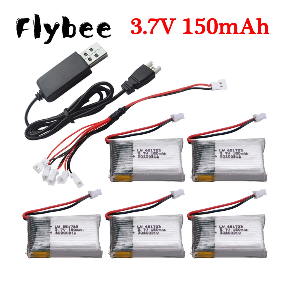 H20 bateria do drona 3.7 V 150 mAh bateria Lipo dla H20 Syma S8 M67 U839 zdalnie sterowany Quadcopter części do helikopterów 3.7 V 150 mAh baterii