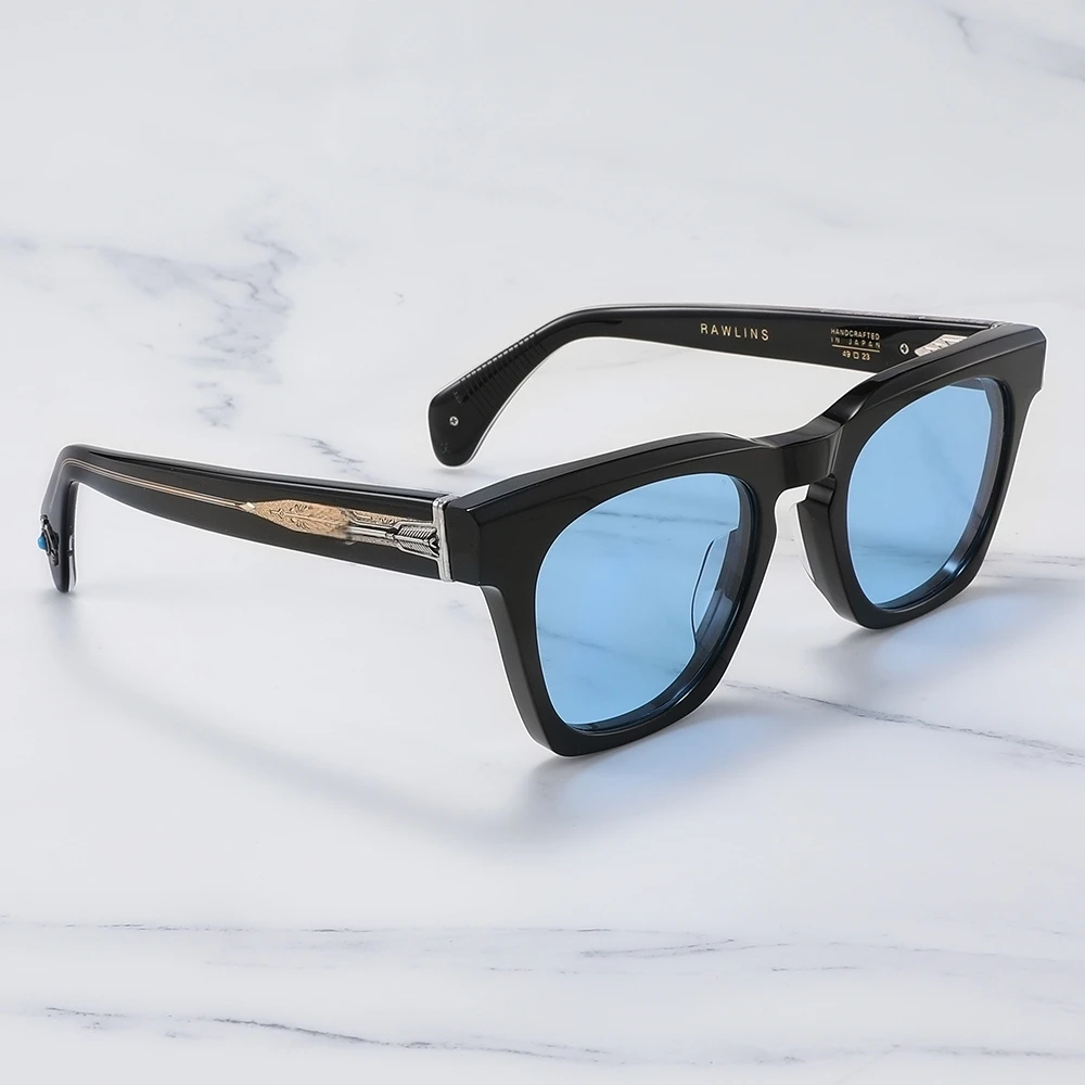 JMM Business Outdoor Zonnebril Unisex Rechthoek Dikke Acetaat RAWLINS Populaire Zonnebril Voor Lady Gafas De Sol Hombre - afbeelding 1