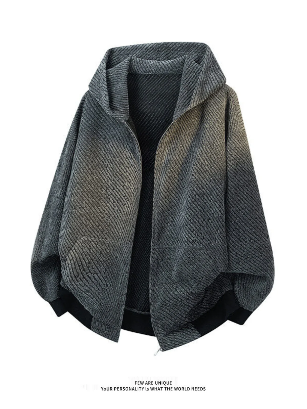 

Cleanfit Knitted Stripe Sweatirt Jaet Men's American Retro Heavyweight Hooded Spring Outerwear Casual Loose Sle