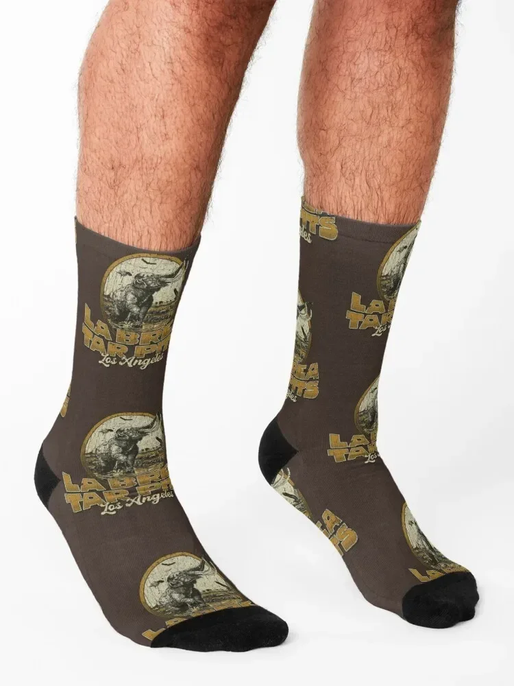 La Brea Tar Pits 1977 Socks sports and leisure Running custom sports sheer Socks Girl Men's
