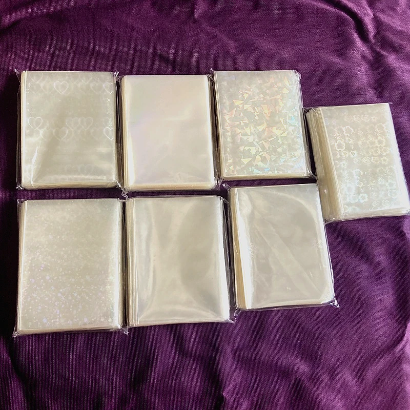 

200 шт./6,5x9 см/2,6x3,5 дюйма, рукава для карт, фольга, лазерная голограмма, обложка для настольной игры, пленка для коллекционных карточек, волшебная защита для фотографий