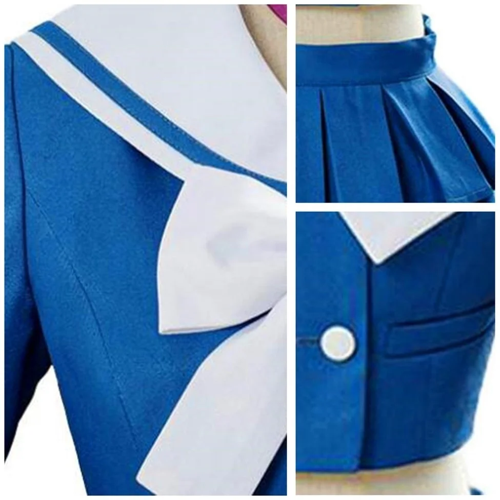 Danganronpa Chabashira Tenko escola uniformes vestido para mulheres, Cosplay roupas, fantasias