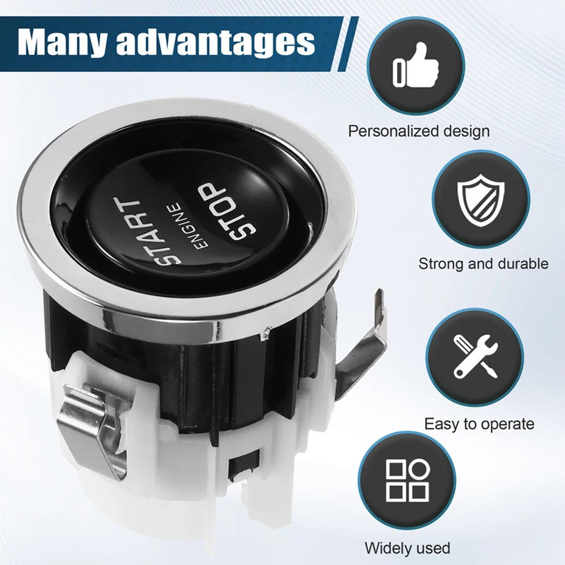 

C2D4509 Car Engine Start Stop Ignition Switch Push Button For Jaguar XJ 2010-2013-A015