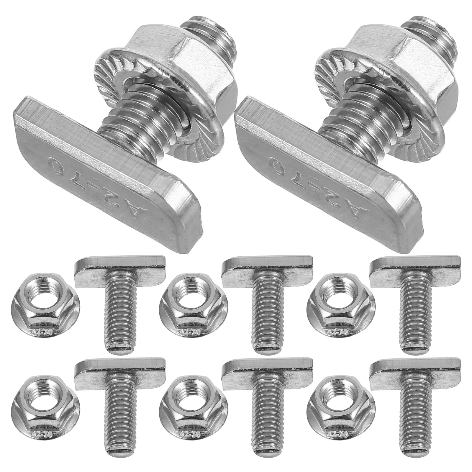 

10 set Stainless Steel T-Bolt M8 Thread Sliding Screw For T-Track Hydrofoil Mounting Fastener Hardware Bolts Outdoor Indoor Use