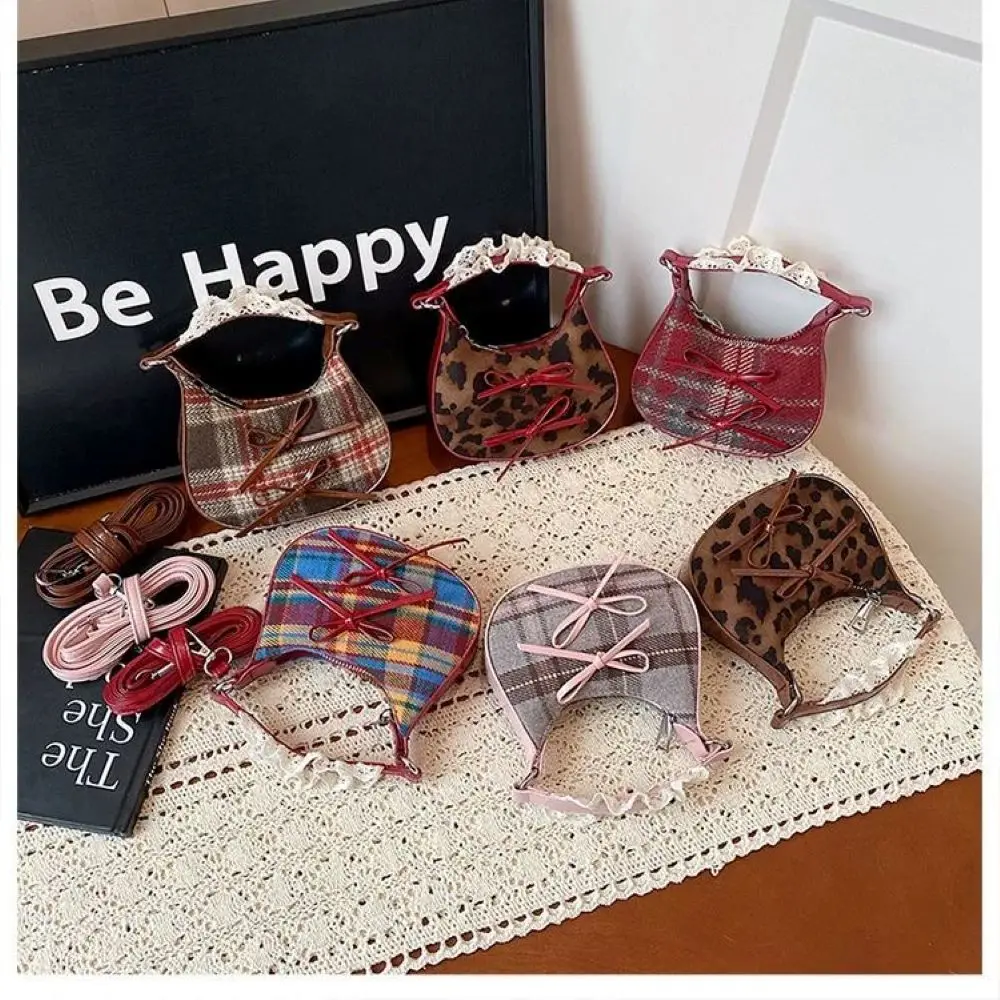

Женская сумка с бантом и леопардовым принтом, мини-сумка на плечо в корейском стиле, женские сумки, сумки через плечо, сумки y2k, боковые сумки для женщин