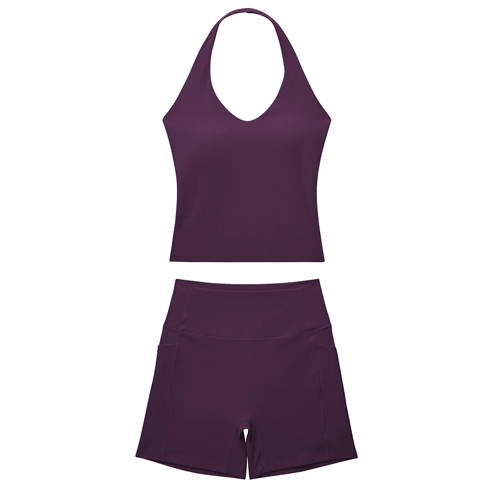 Yoga-Sets für Damen, Trainingsanzug, Sportbekleidung, Fitness-Outfits, Push-Up Rückenfreier Sport-BH, Gym-Leggings, Workout-Sets für Frauen – Detail 13
