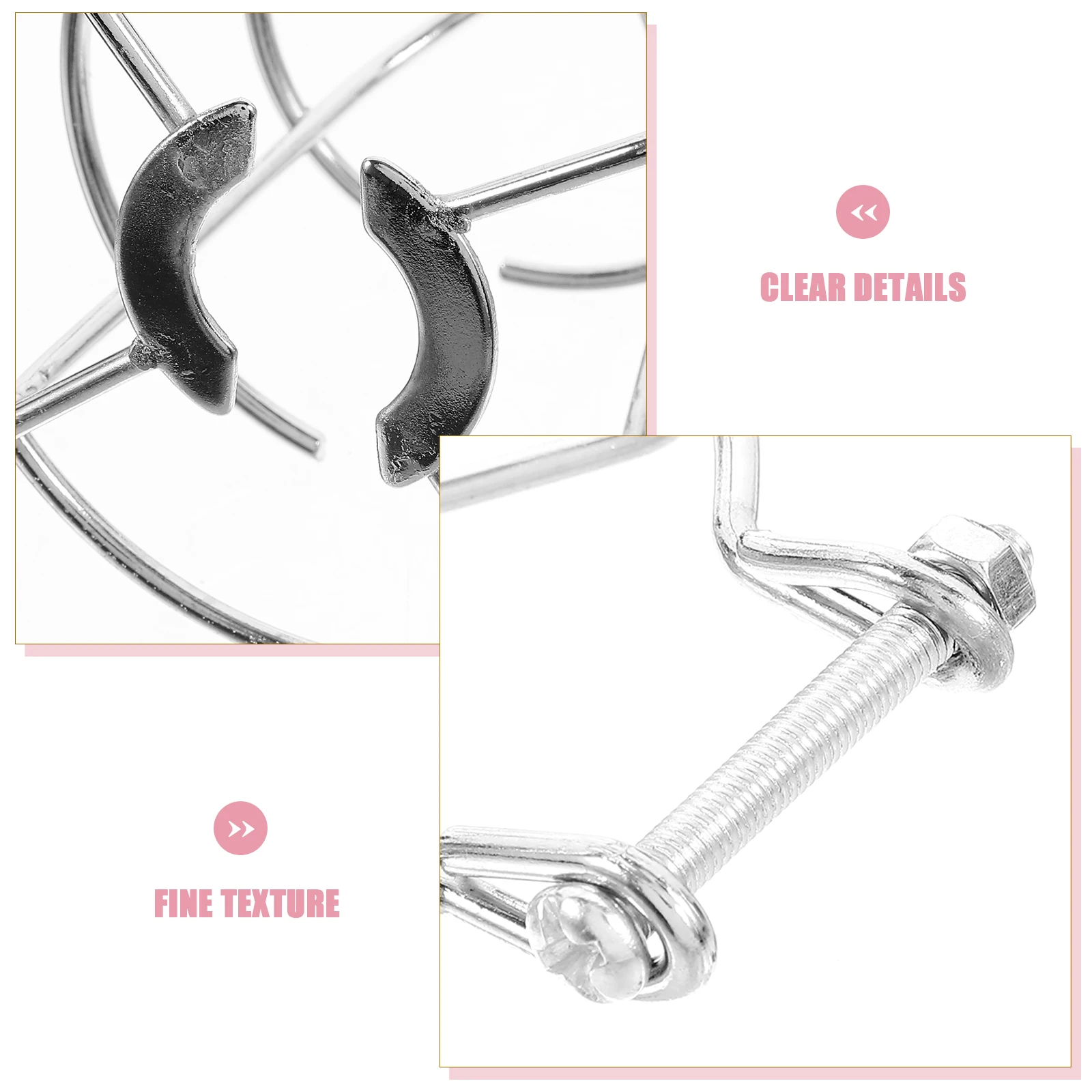 

2 Pcs Fire Sprinkler Sturdy Protective Cover Cage for 1 2 Inch Sprinklers System Pendent Tripod Silver Color