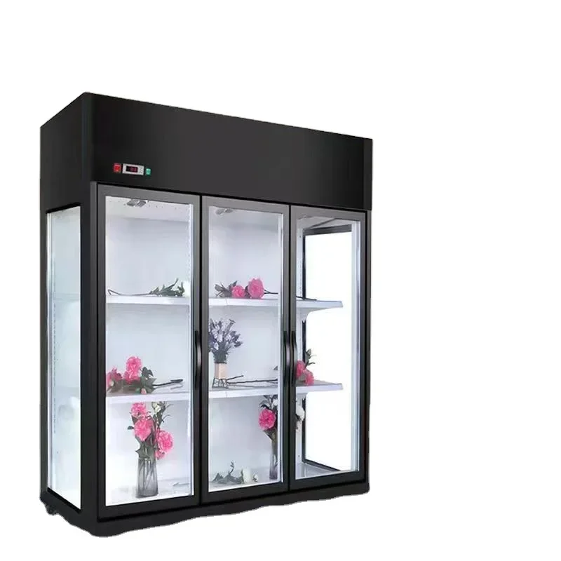 Large Capacity Flower Luxury Commercial Showcase Cabinet