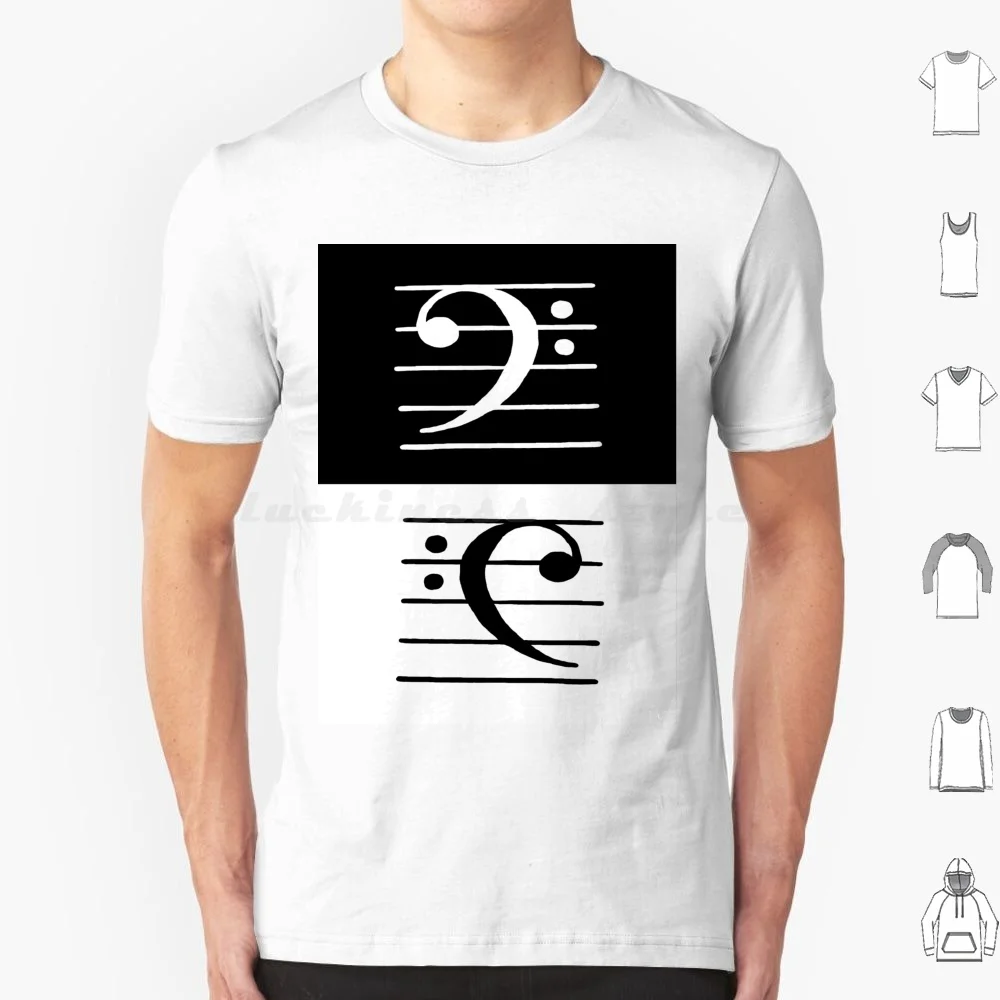 Bass Clef T Shirt 6xl Cotton Cool Tee Music Musical Note Musical Notes Bass Clef Music Art Music Theme Music Themed Music