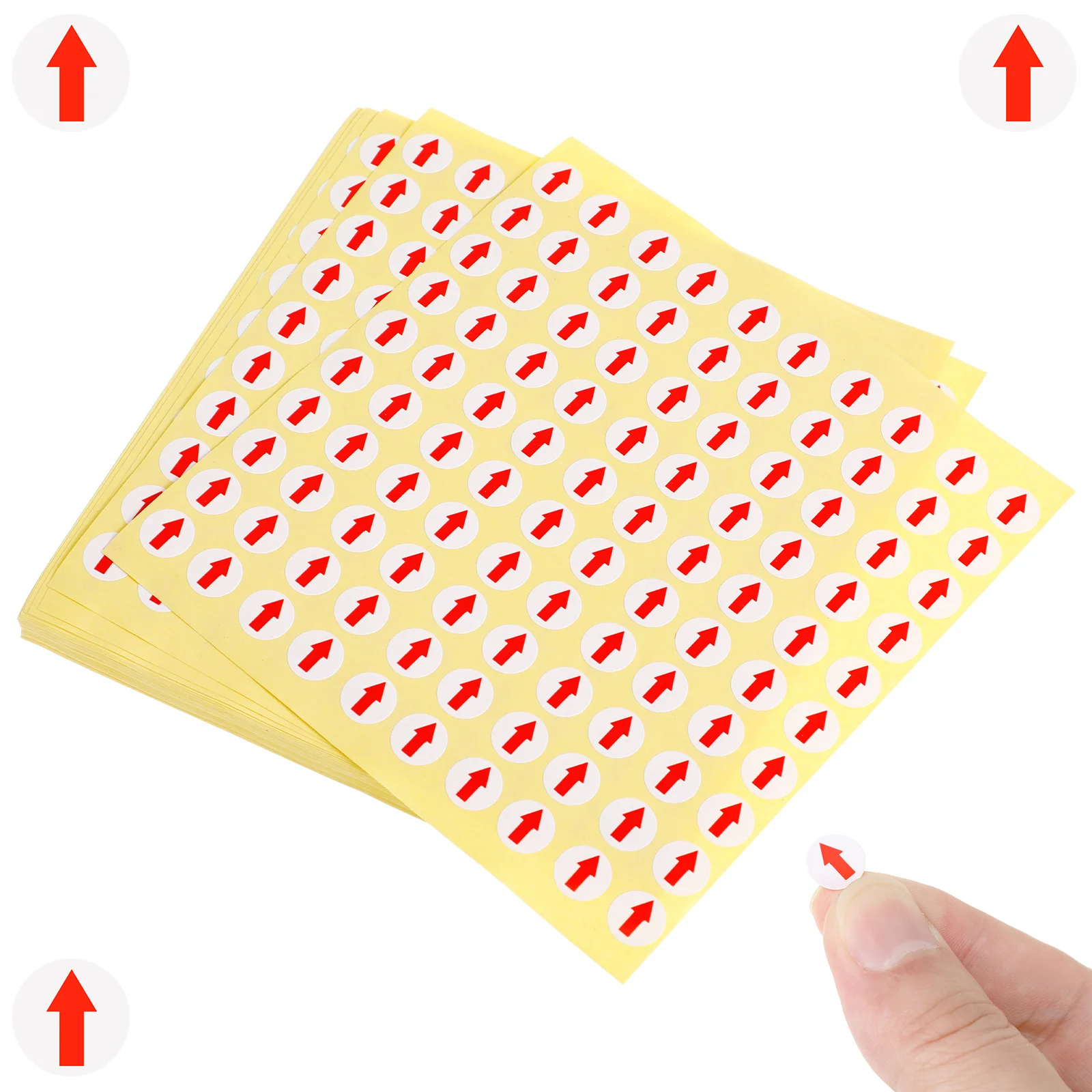 

6400pcs 10Mm Red Arrow Labels Removable Adhesive Stickers For Defect Indicator Product Sorting Fast Identification Labeling