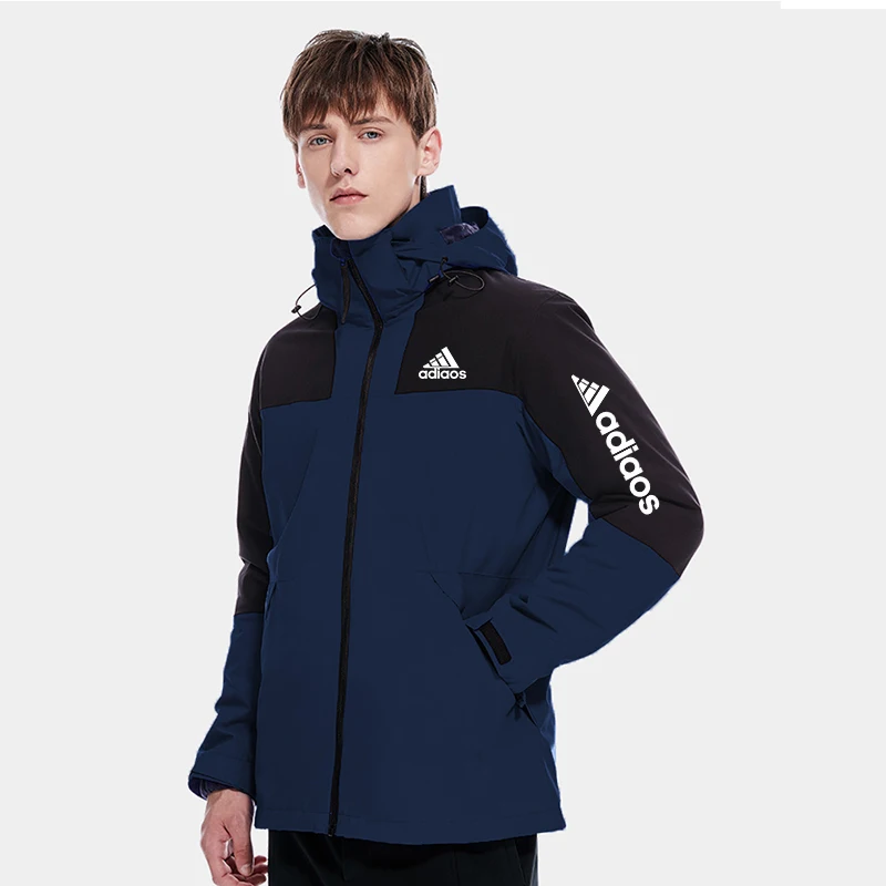 

Men's Spring And Autumn Interchange Jacket Outdoor Mountaineering on foot Fashion Splicing color Thin Zipper Coat For Male