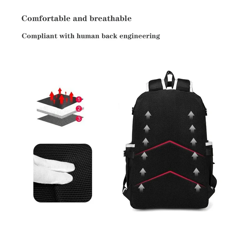 Children Backpack School Bags For Boy Girls Anime Luminous School Backpack Kids Waterproof Book Bag USB Charging SchoolBag Gift