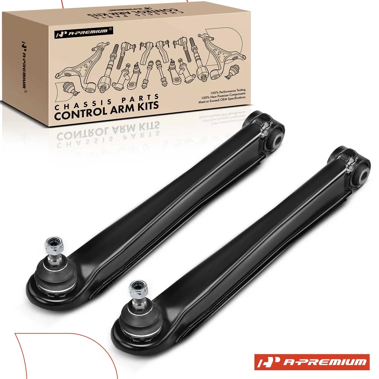 A-Premium 2x Complete Arm with Ball Joint for Hyundai Sonata 1999-2005 XG300 2001 XG350 2002-2005 Kia Optima 2001-2006
