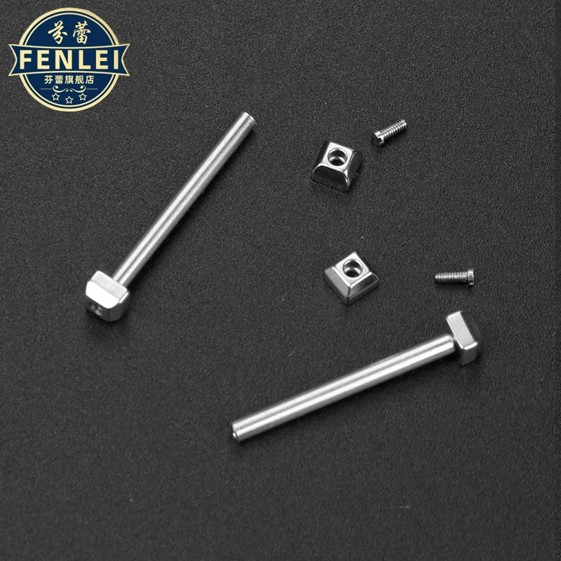 For Cartier PASHA Watch accessories belt stainless steel connecting rod Table ear Strap screw rod Fixed axis 16mm 18mm 20mm 22mm