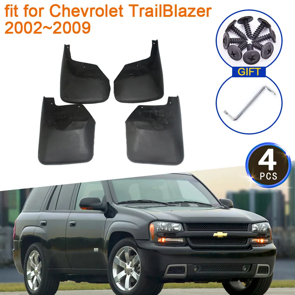 

Для Chevrolet TrailBlazer 2002 2003 2004 2005 2006 2007 2008 2009 Брызговики Брызговики Fender Flare Задние аксессуары