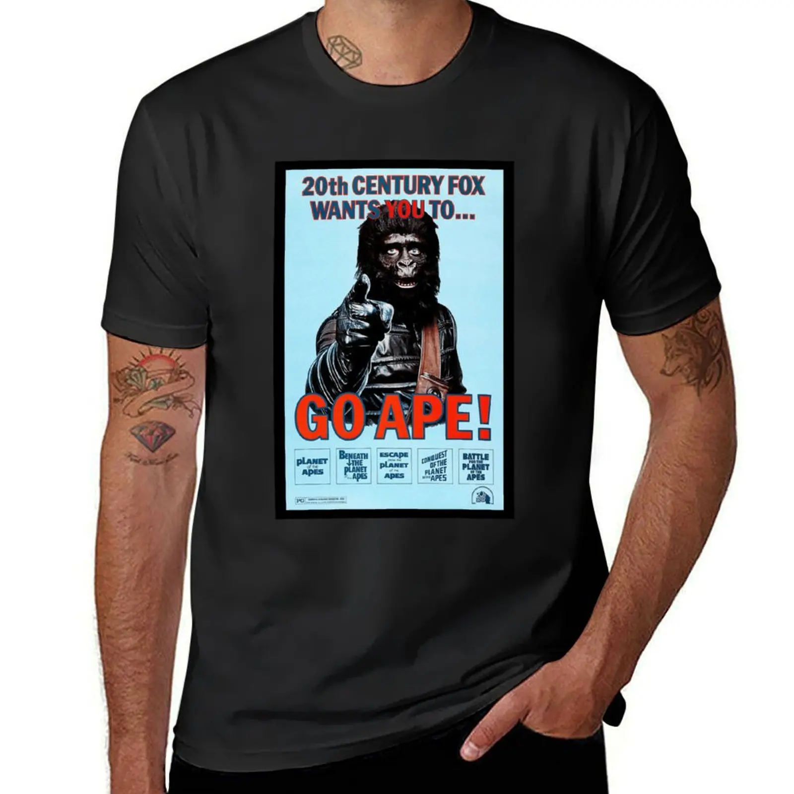 Go Ape Plant Of Apes T-Shirt quick-drying tops mens t shirt graphic