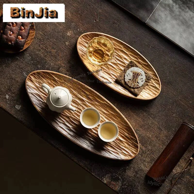 

Деревянный поднос для чая из ореха, лоток из массива дерева, подносы для чайных стаканчиков, поднос, поднос из дерева, поднос для хранения чая, посуда