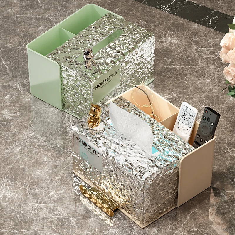 Living room coffee table desktop paper remote control rack