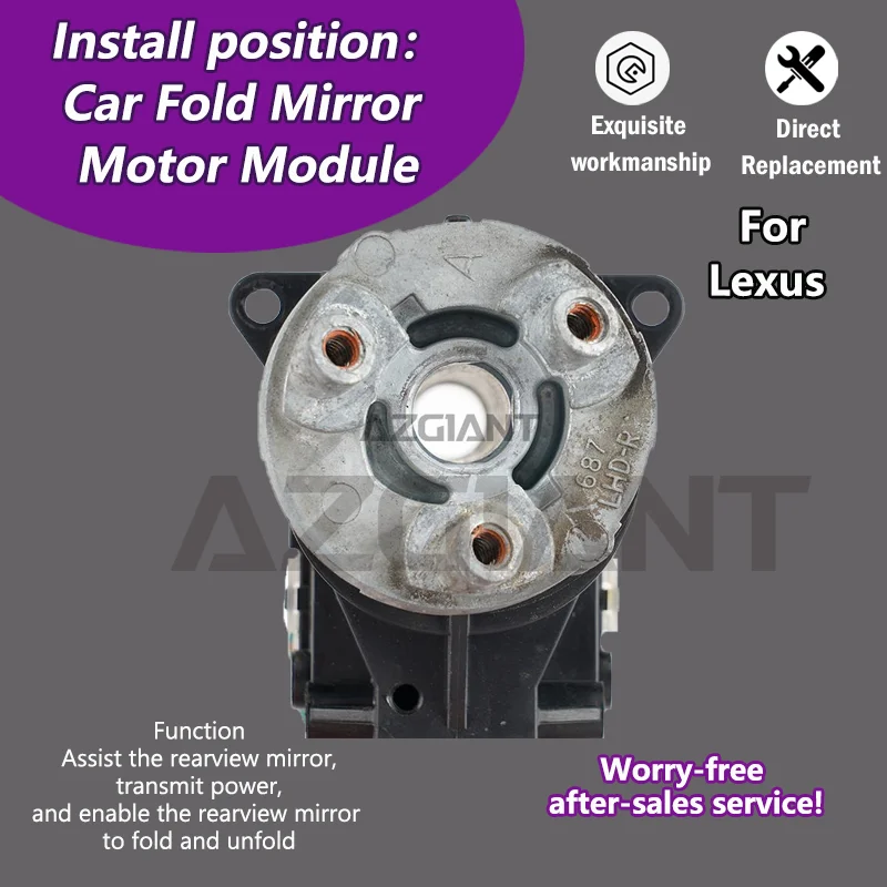 

AZGIANT For Lexus ES300H XV60/ES350 XV60/IS 200t XE30/IS 300H XE30/IS250 XE30 Car Wing Mirror Authentic Folding Motor Power