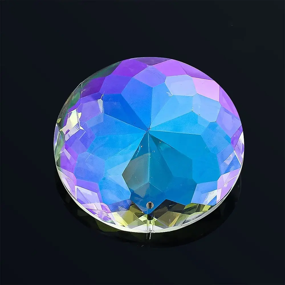 

Glass Chandelier 60MM Mandala Suncatcher Clear DIY Crafts Mandala Crystal Pendant Flower Faceted Round Crystal Prisms Home Decor