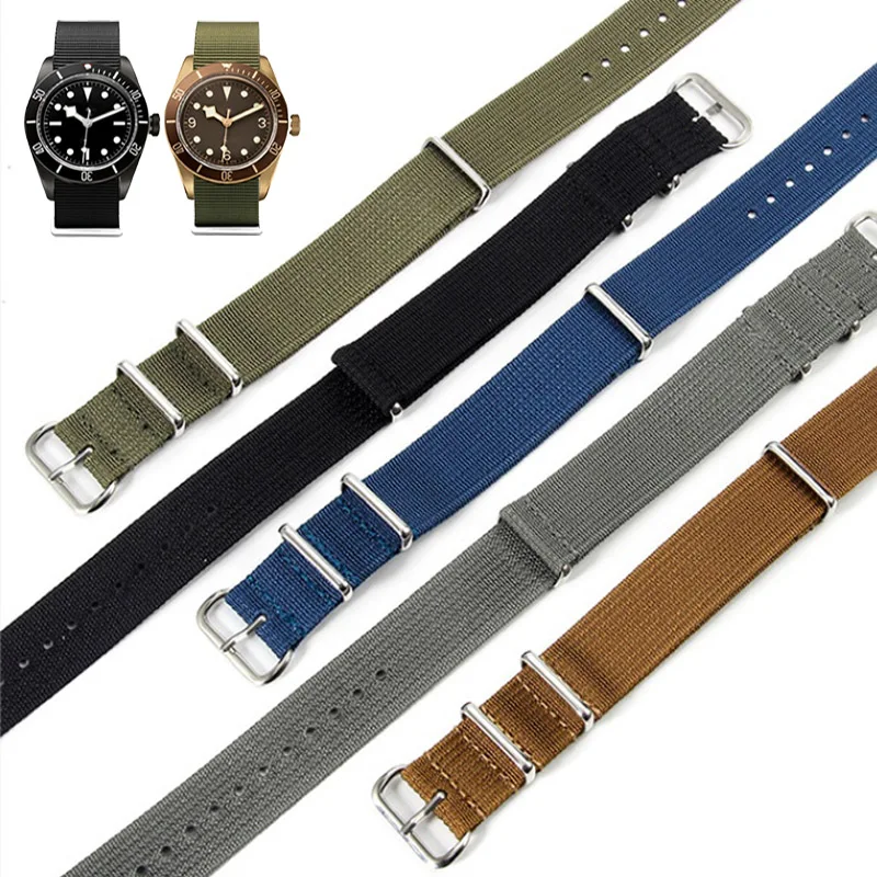 Nylon watch Strap For Omega X Swatch MoonSwatch Speedmaster Seiko Rolex Watchband men women Bracelet Wristband 18mm 20mm 22mm