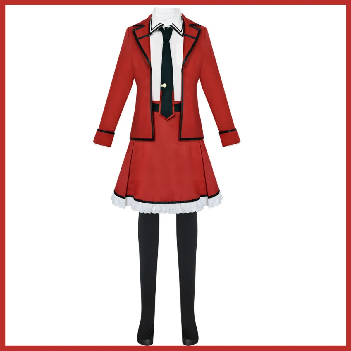 Anime Date A Live Kotori Itsuka Cosplay Costume Ratatoskr Commander Wig Red Jk Uniform Skirt Woman Sexy Christmas Party Suit