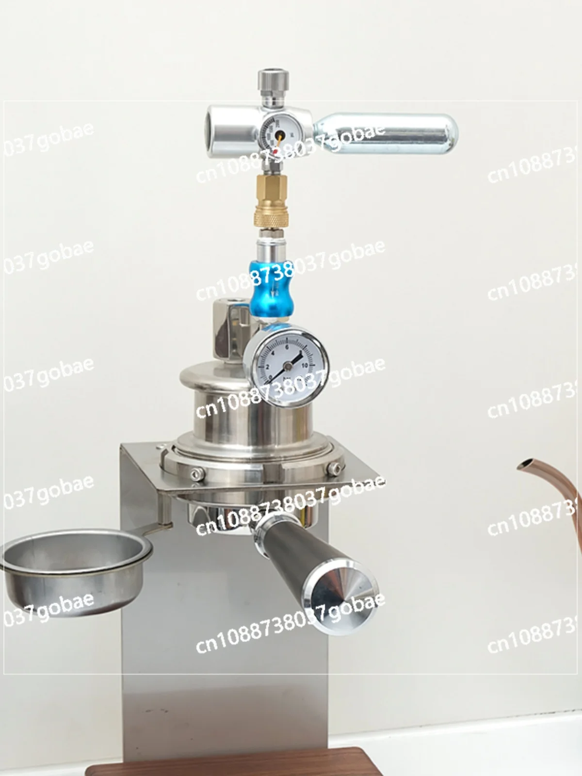 

Pneumatic 58mm handle version coffee machine manual outdoor camping portable small home semi-automatic