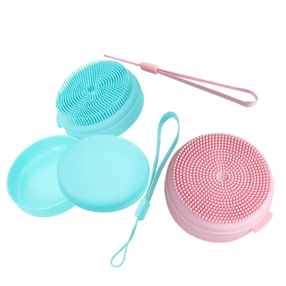 

2 Pcs Silicone Bath Brush Scalp Scrubber Mens Body Exfoliating for Take Face Exfoliator Silica Gel