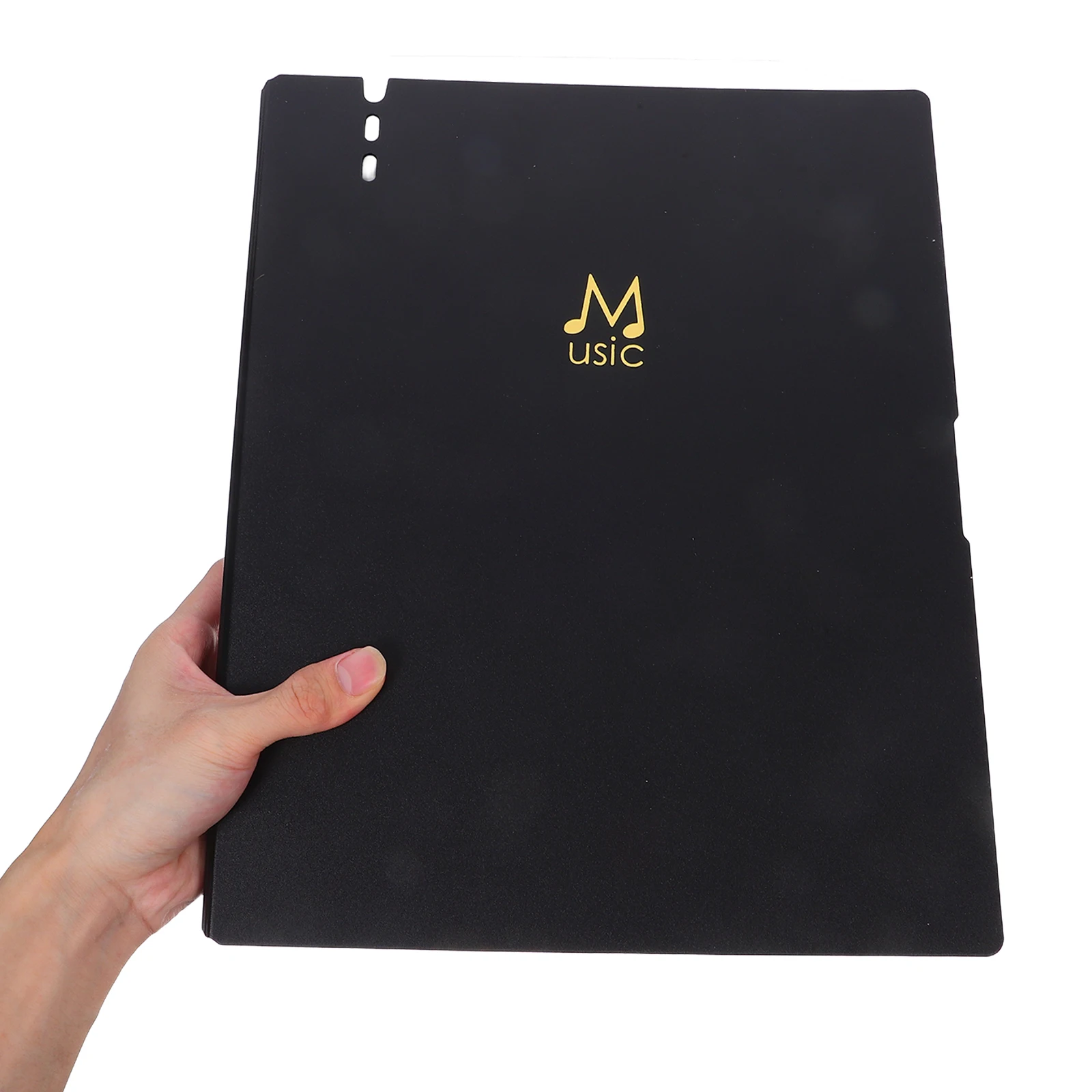 

Sheet Binderdouble-Sided Plastic Organizer Durable Lightweight Choir For Musicians Rehearsals Performances Black Sheet