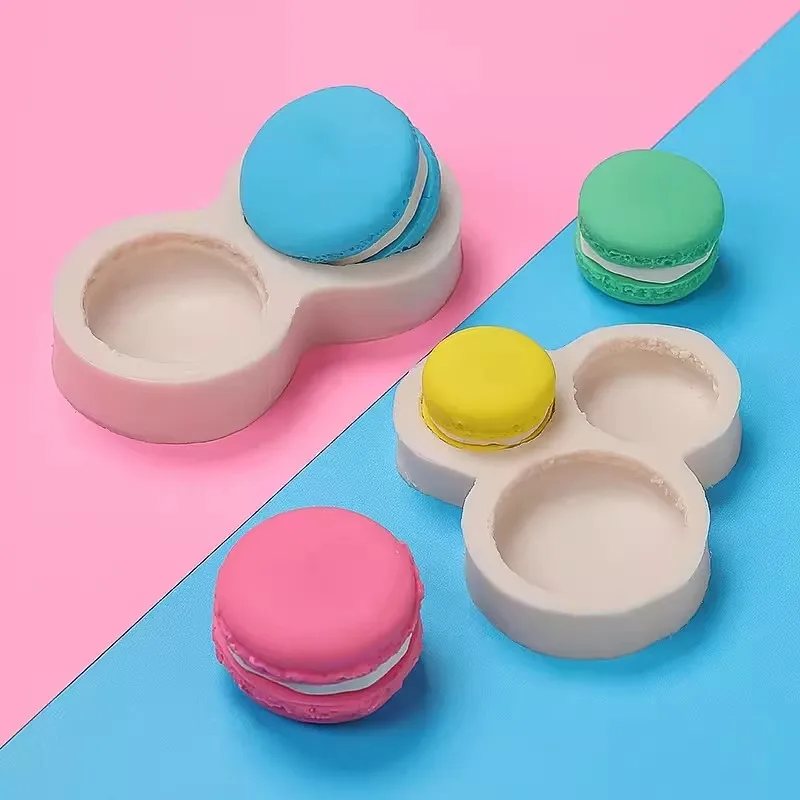 Moldes de silicona para macarrón, molde para pastel de Fondant, molde para postre de Chocolate, herramientas de decoración de pasteles para hornear en la cocina, moldes de arcilla polimérica