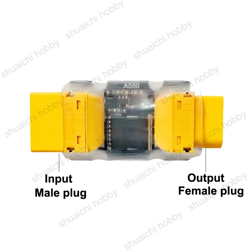 1PC 3S-8S 30A/60A Overcurrent Anti-Spark Module with XT60 Male/Female Connector for Battery Power-On Spark Elimination Accessory