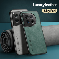 Luxury Magnetic Car Holder  For One Plus 12 Case Leather Phone Case For One Plus 12 Silicone Back Cover