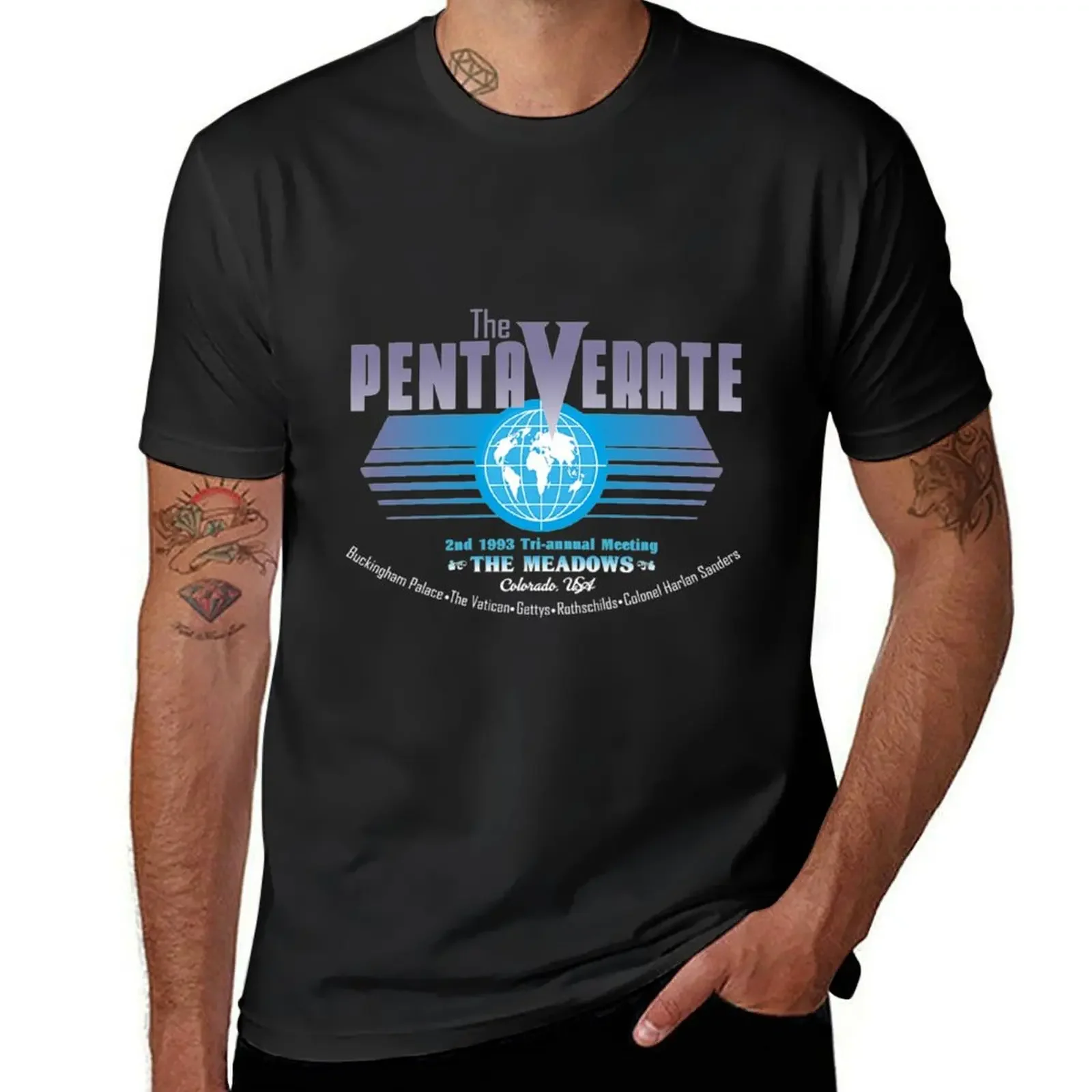 The Pentaverate T-Shirt sweat baggy shirts Blouse mens champion t shirts