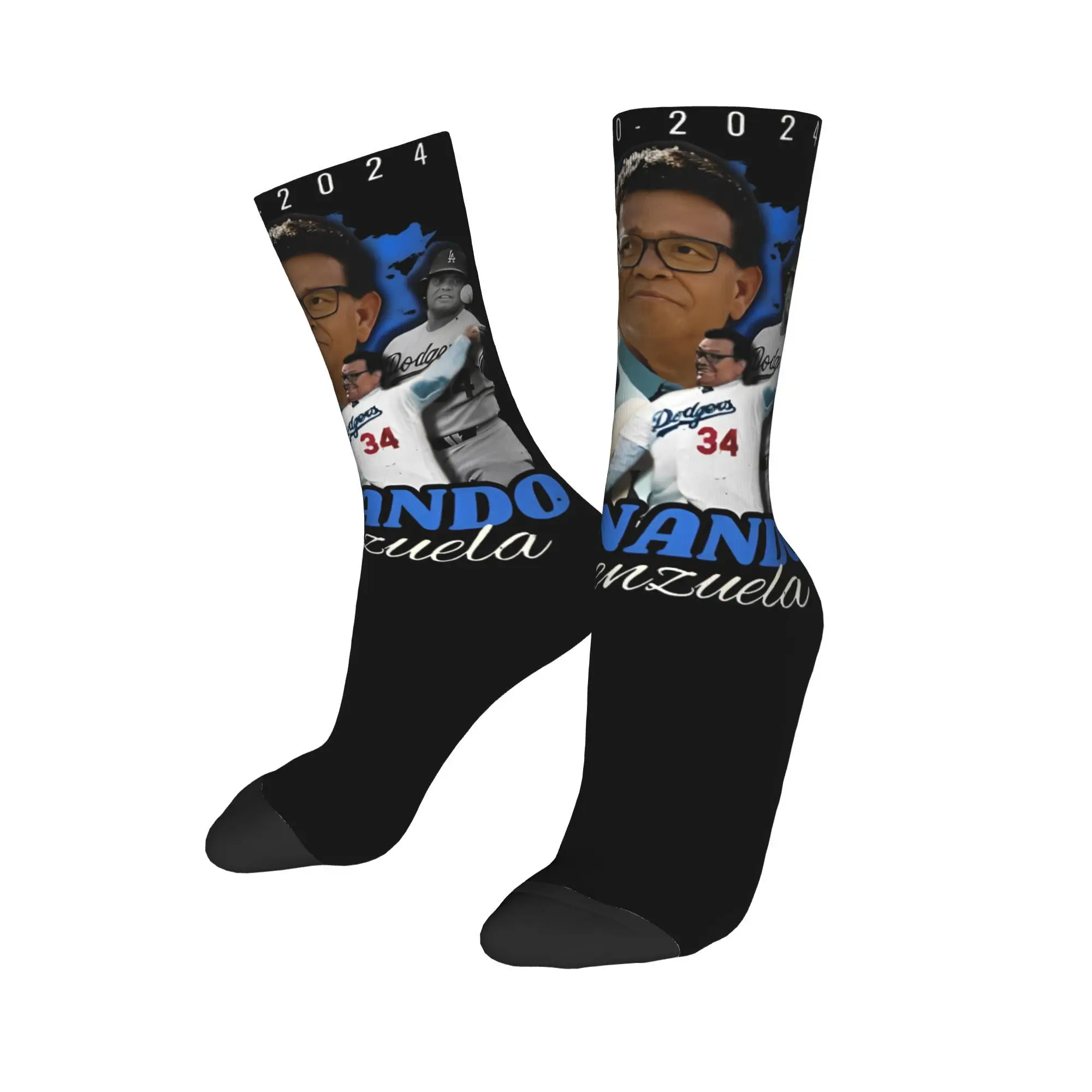 Unisex Fernando Valenzuela 34 Baseball Legend Merch Socks Sports Flexible Socks Fashion For Daily Wear