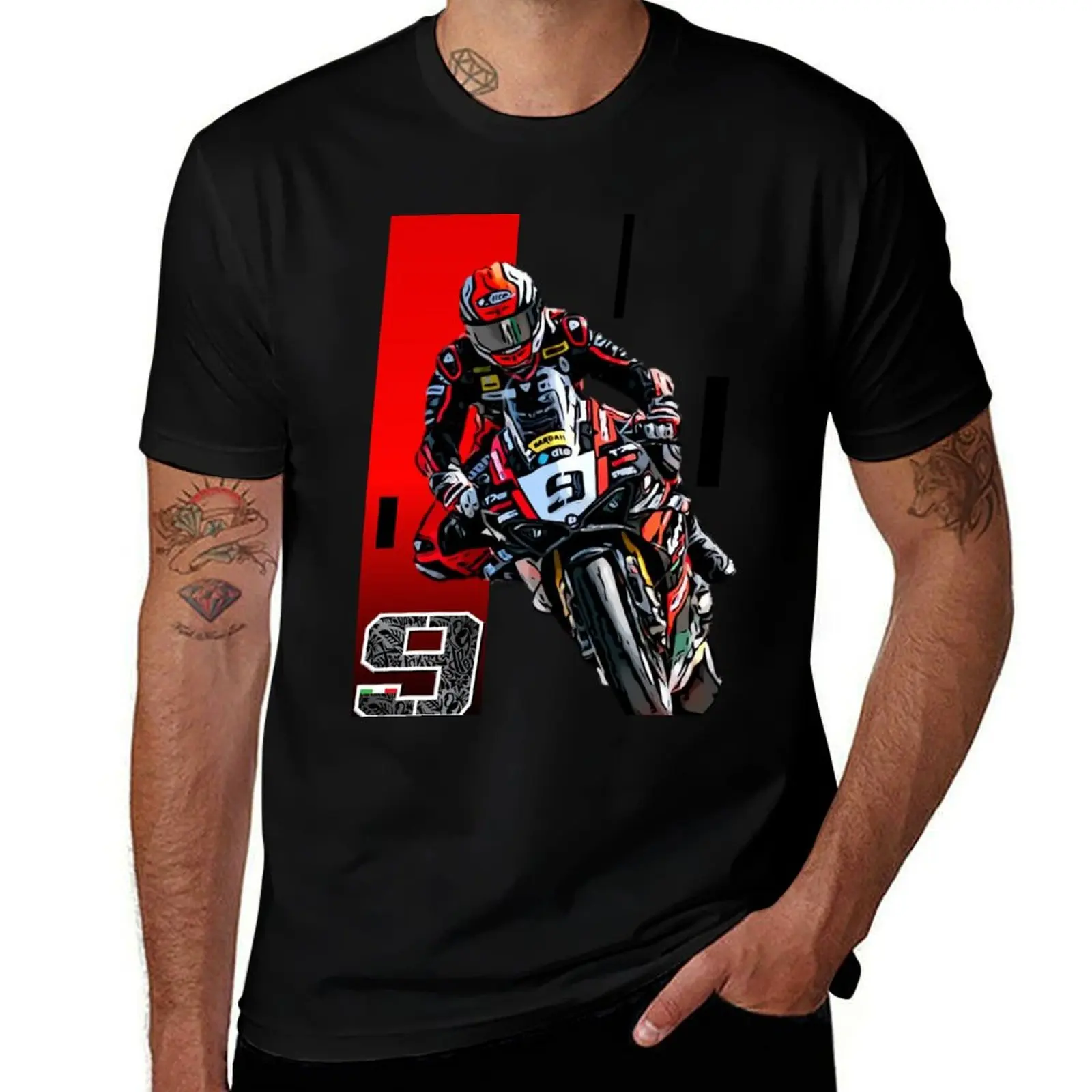 

Drawing Danilo Petrucci Petrux Season 24 T-Shirt All Match Print Short Sleeve Top