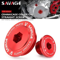 Coperchio carter motore Vite diritta per HONDA XR 250 400 600 XR250R XR650R CRF250R CRF450R CRF 150 230 Tappo moto Spina