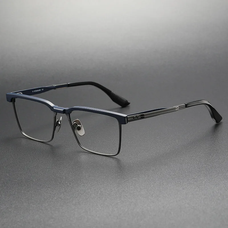 Top Quality Business Titanium Optical Glasses Frame Men Luxury Brand Vintage Square Computer Eyeglasses Fashion Designer Eyewear