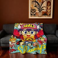 Manga D-Dr Slump A-Arale Blanket Super Warm Comfortable Plush Throw Blanket Child Home Sofa Bedroom Gift