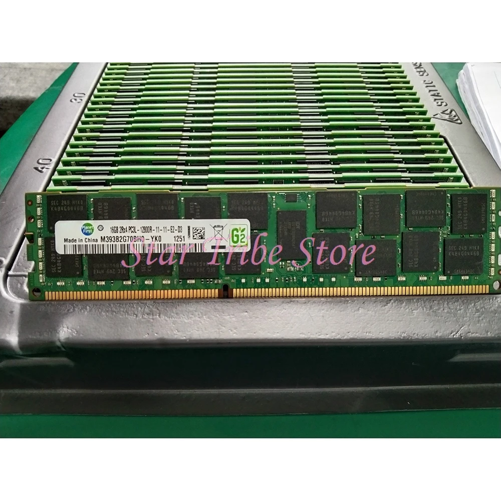 

M393B2G70BH0-YK0 M393B2G70BH0 For Samsung RAM 16GB 16G 2RX4 PC3L-12800R DDR3L 1600 Server Memory 1Pcs