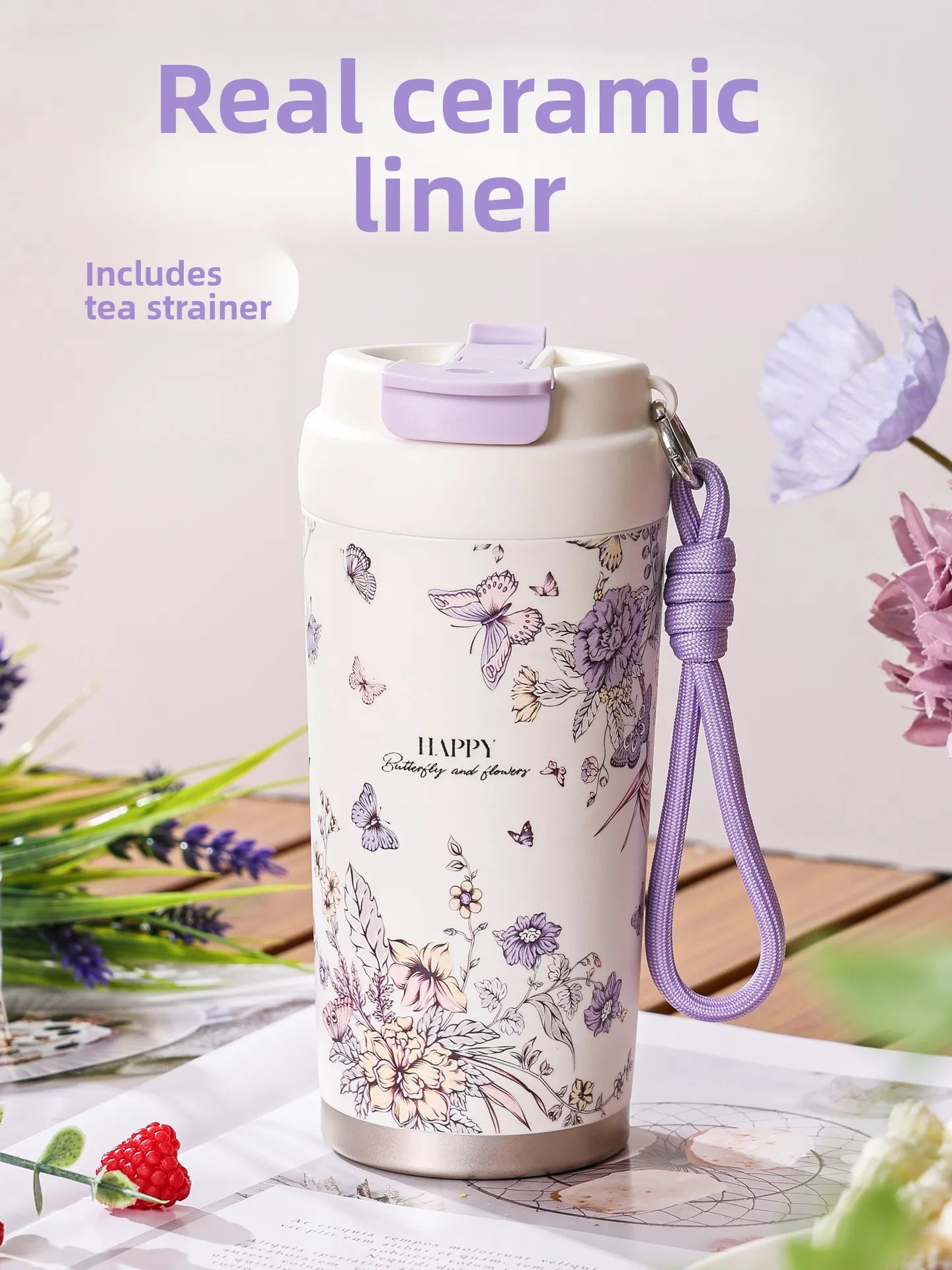

Portable Cerc Insulated Water Cup Tea Water Separation St Cup 2025 New Coffee Cup All Inner Tank Portable Travel Mug