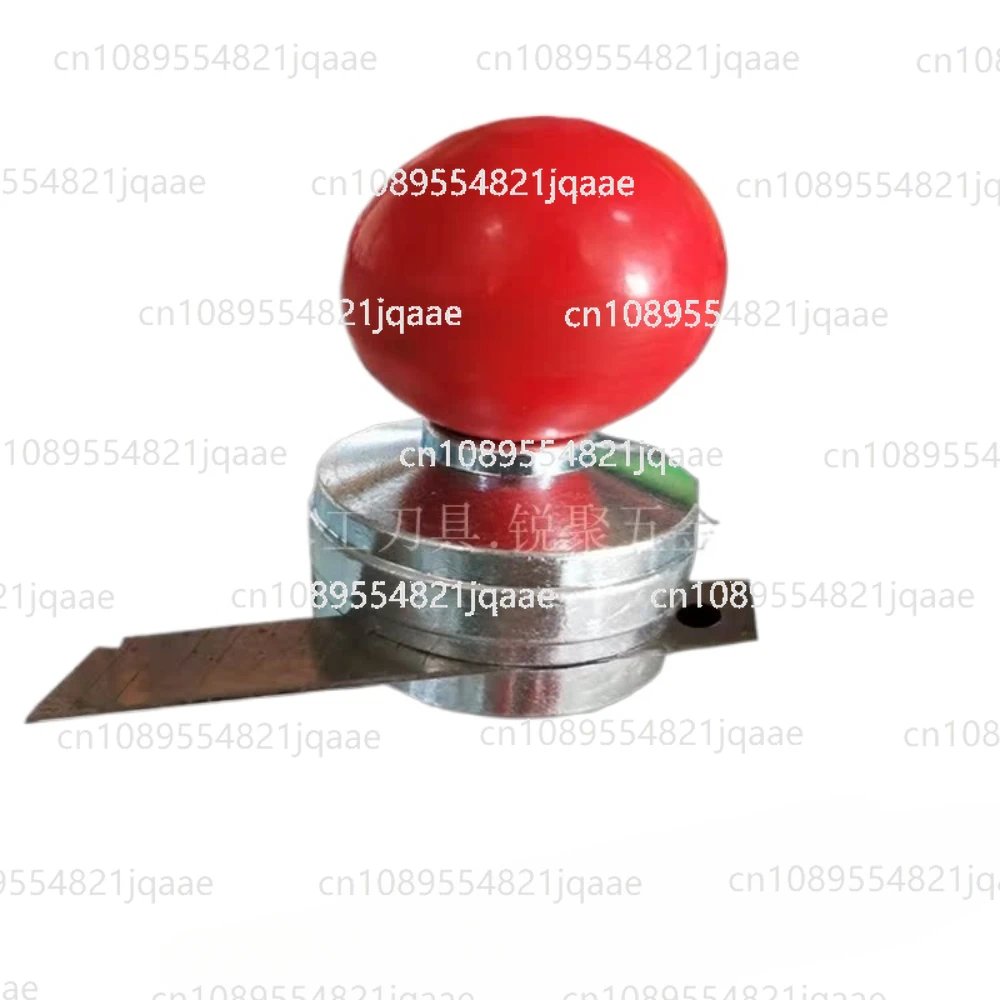 Manual woodworking trimmer red ball PVC blister film scraping knife bright chrome plated Youmu veneer knife for quick trimming