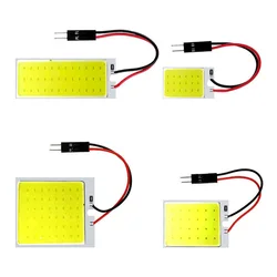 Festoon-bombillas LED COB para Interior de coche, luz de lectura para matrícula, cúpula blanca T10, 31mm, 36mm, 39mm, 41/42mm, C5W 168, 1 piezas