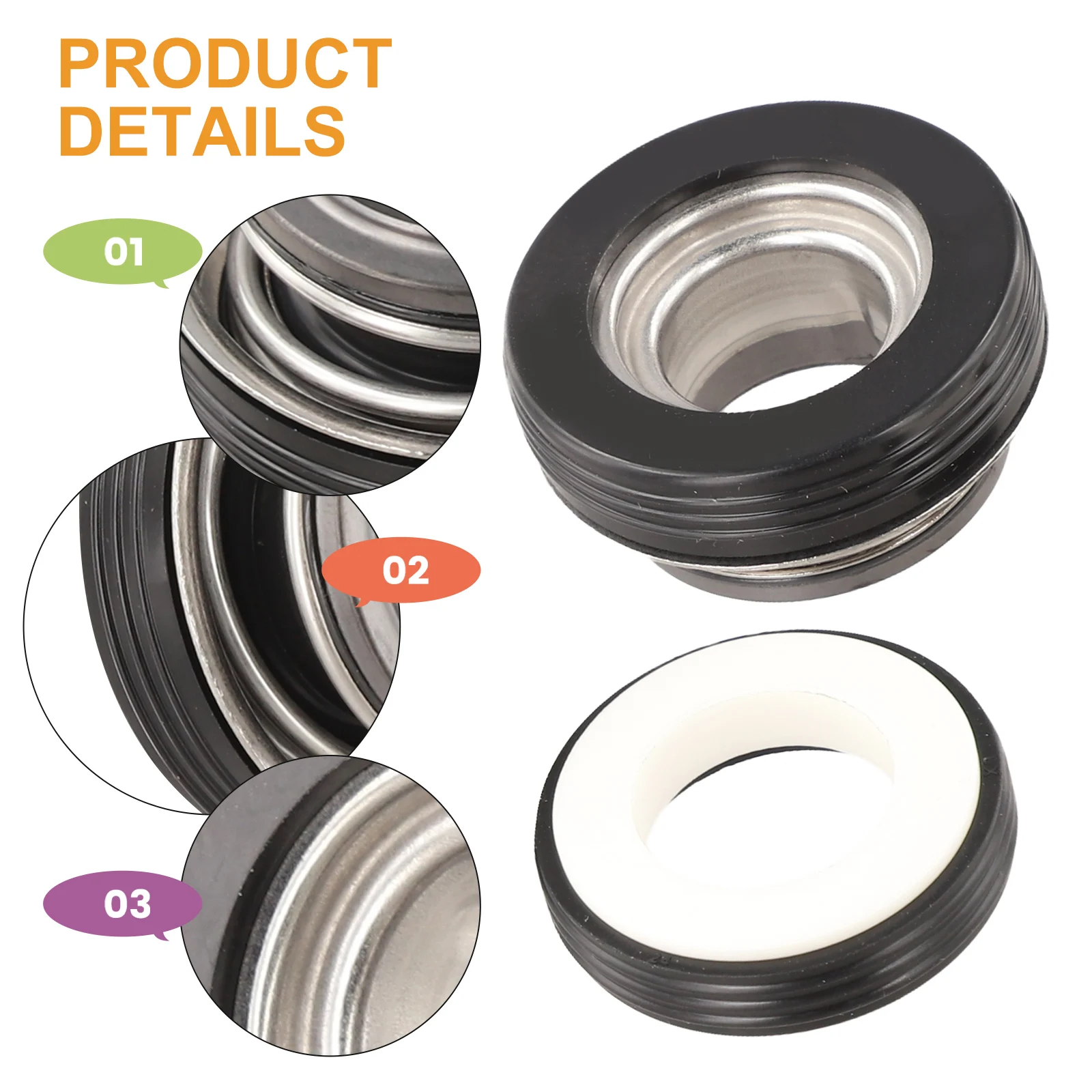 Mechanical Seal For SPS25 SPS50 SPS75 SPS100 Pool Pump Replacement Parts Water Circulation System Accessories