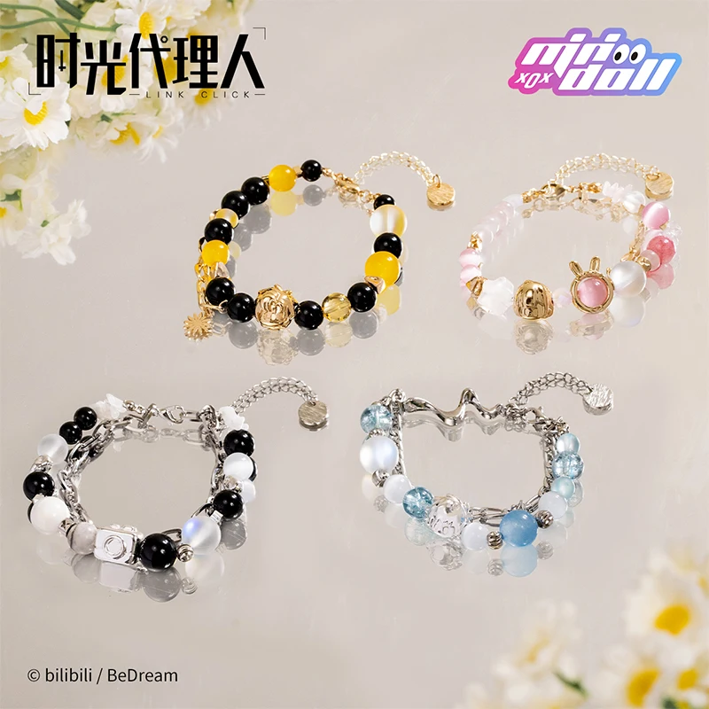 New Arrive Bilibili Official Genuine MiniDoll LINK CLICK Lu Guang/Cheng Xiaoshi/Qiao Ling Yi Ke Shi Guang Series Bracelet