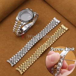 Watchband for Rolex Sub GMT Yacht Daytona 13mm 17mm 20mm 21mm Strap for Jubilee Luxury Watch Chain Parts Replacement Accessories