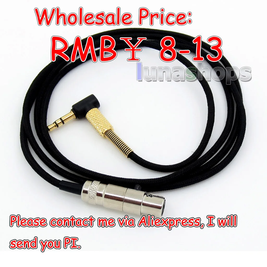 200pcs  Replacment 3.5mm & 6.5mm Audio Cable For AKG Q701 K702 K271s 240s K271 K272 K240 K141 K171 K181 K267 K712 Headp