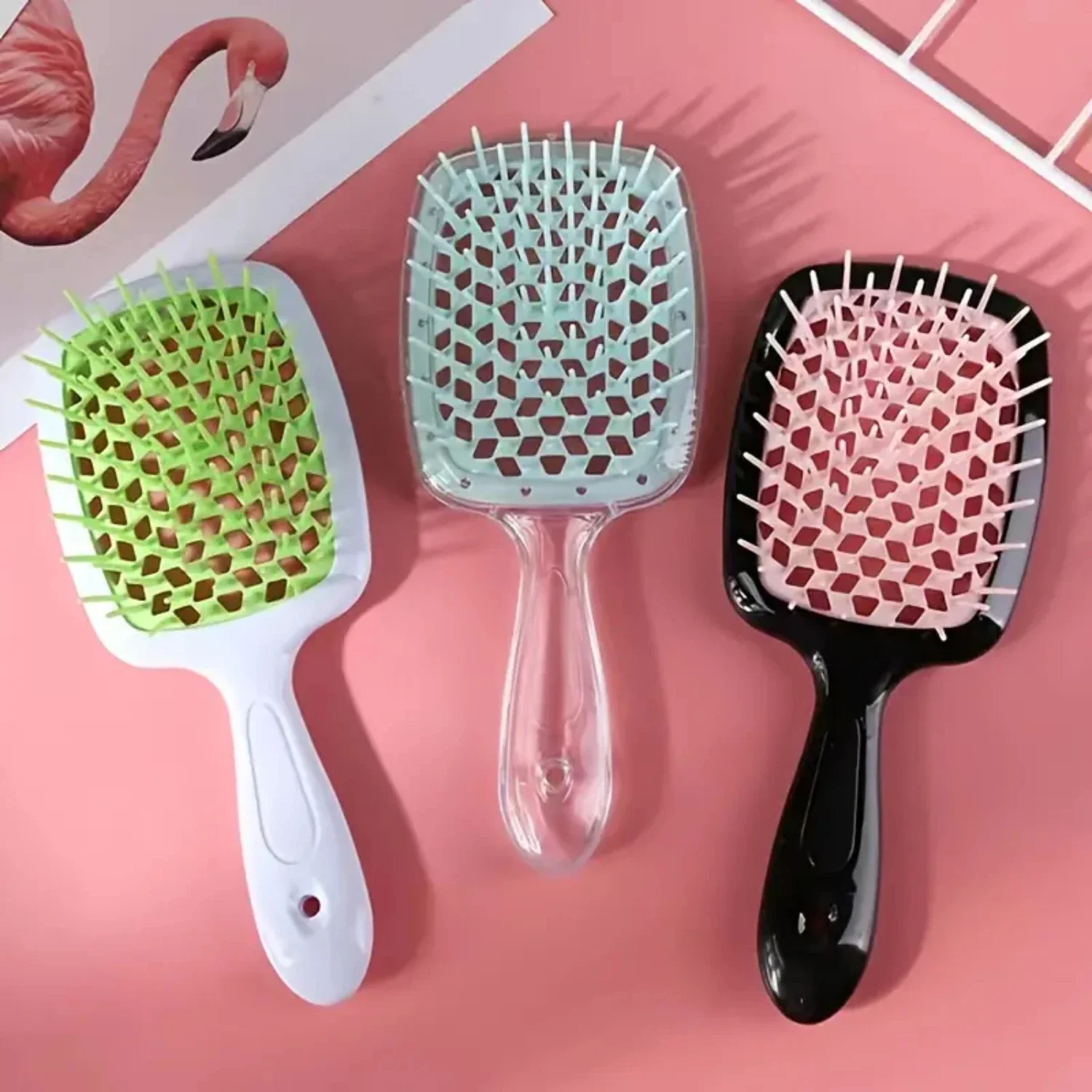 Portable and Relaxing Elastic Hair Comb - Women's Styling and Combing Brush for Massage