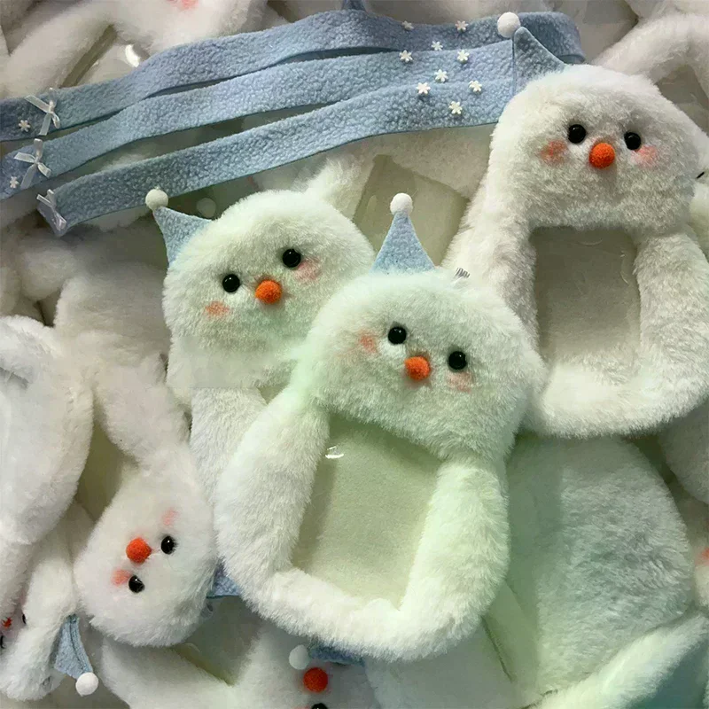 Cute Snowman Plush Card Holder Plush Photocard Holder Cartoon Photo Card Holder ID Credit Band Card Protector