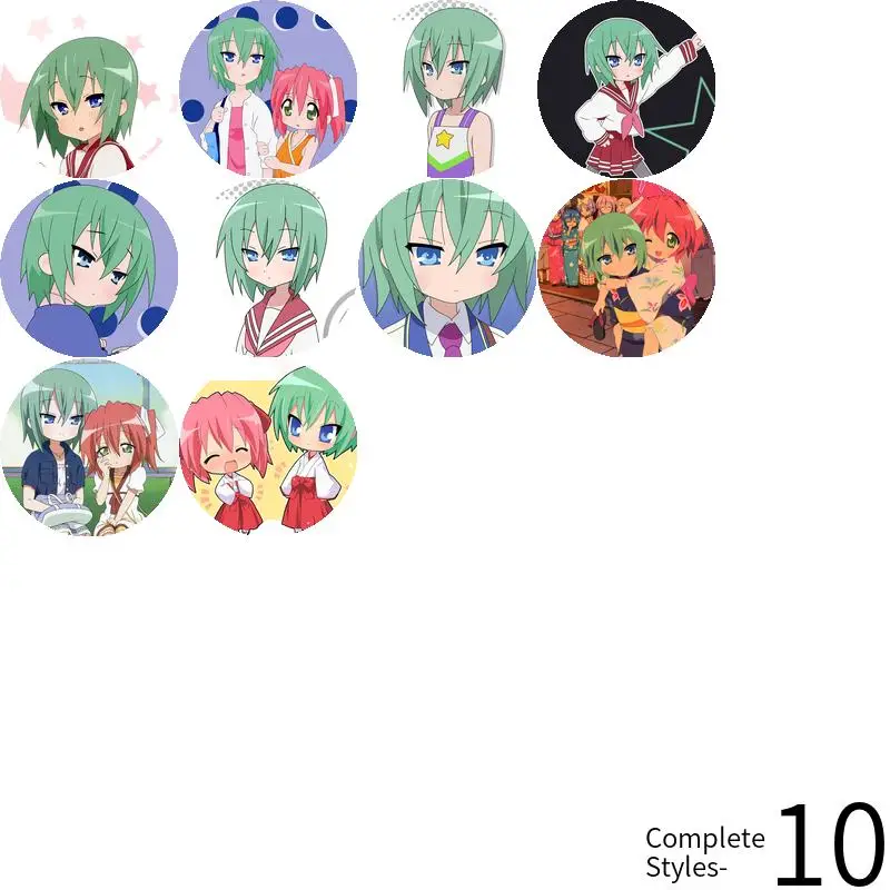 Iwasaki Minami Game أنيمي شخصية شارة بروش مرساة الأجهزة الطرفية دبوس التلبيب هدية عيد ميلاد قبعة حقيبة مدرسية الموضة