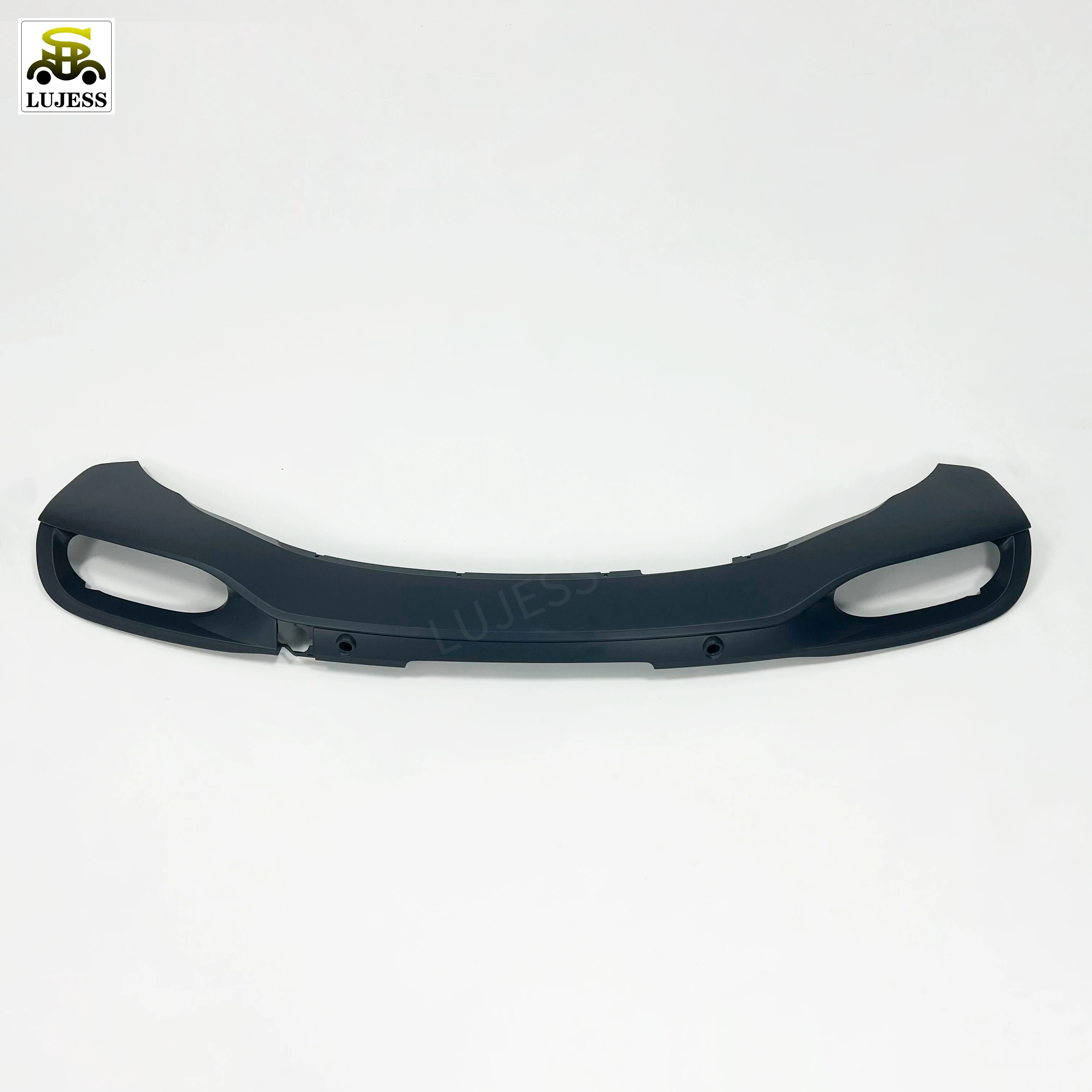 Car Rear Bumper Lower Spoiler with Exhaust Throat Molding Holes Diffuser for Bentley Continental GT GTC 2014 2015 3W3807433H